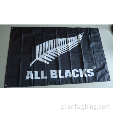 All blacks flag all blacks banner 90X150 CM rozmiar 100% poliester